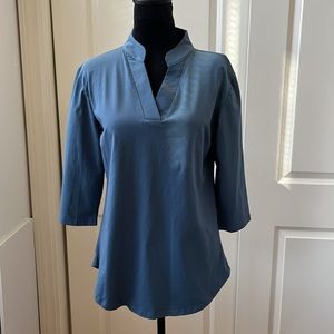 Ceasikery Blue Size Small Women’s Shirt 3/4 sleeve
